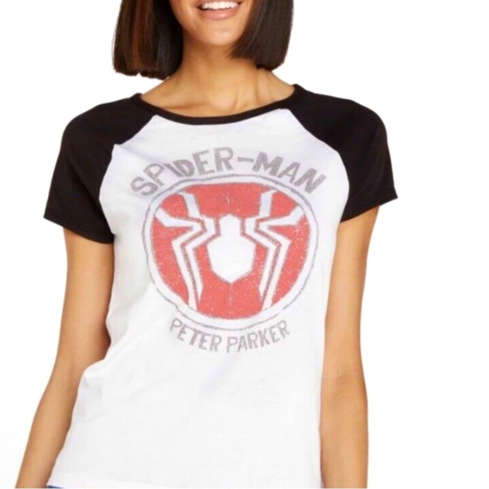 NWT, Disney, Spider-Man Peter Parker Baseball Tee, 2X